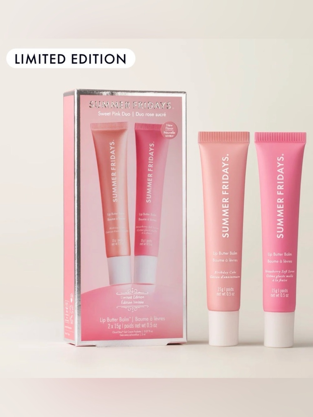 Summer Fridays Sweet Pink Duo-
Limited Edition